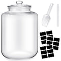 6 Gallon Glass Food Storage Jar with Airtight Lid for Kitchen Pantry