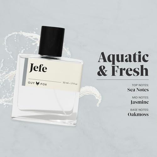 Jefe Men's Cologne - Fresh Mandarin Orange, Sea Notes & Oakmoss, 1.7 Fl Oz - Guy Fox