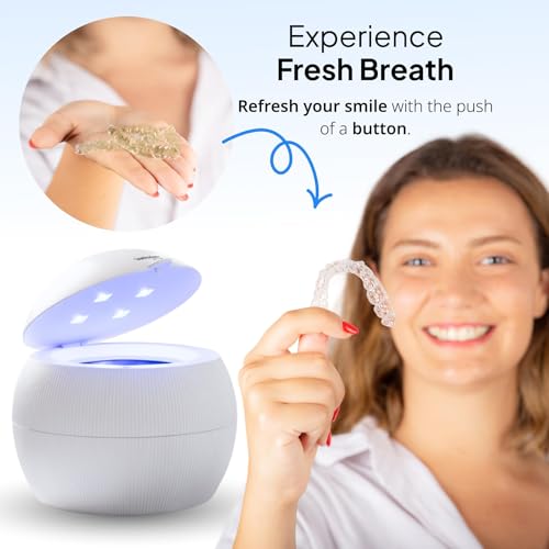 Ultrasonic Retainer Cleaner with UV Disinfection - Deep Clean & Sanitize in 5 Minutes