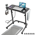 Black Adjustable Height Standing Desk for Walking Pad Treadmill Workstation