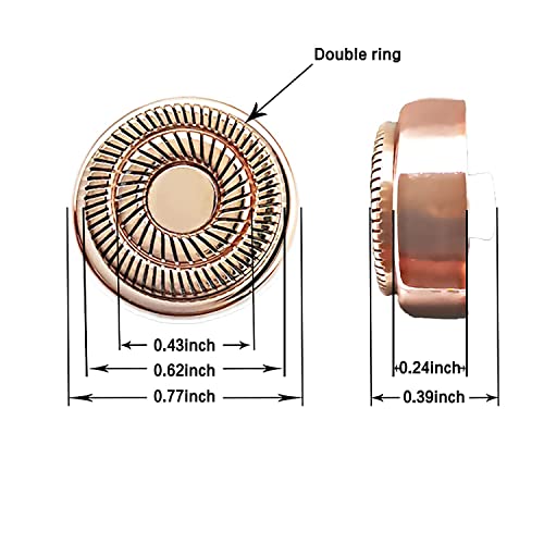 Facial Hair Remover for Women with 2 Pack Replacement Heads Gold