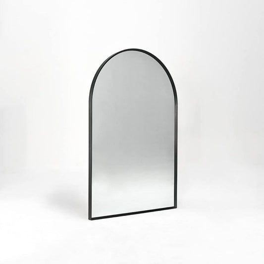 Beaunicorn 20x30 Inch Metal Framed Arched Arch Mirror with Anti-Breakage Film, Easy to Install – Home Decor Arched Wall Mirror for Bathroom, Living Room, Bedroom, Entryway(Black)