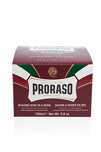 Proraso Nourishing Shaving Soap - 5.2 Oz Pack of 2 for Thick Beards & Sensitive Skin