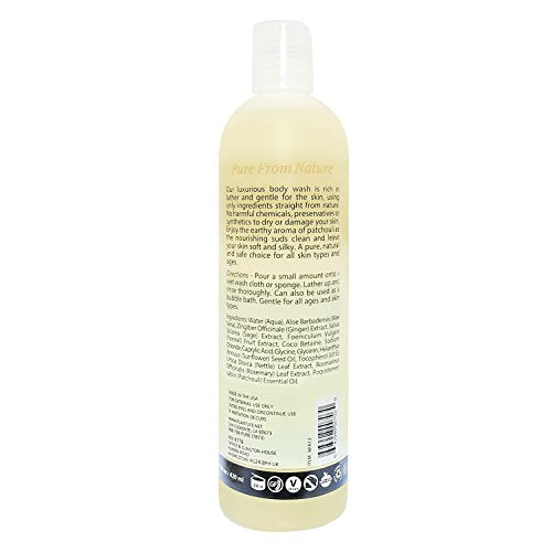 Plantlife Patchouli Body Wash and Patchouli Bar Soap - Formulated for Soft and Silky Skin - Made in California