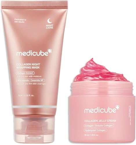 Collagen Wrapping Mask & Jelly Cream Set - Firming, Hydrating Skincare Duo
