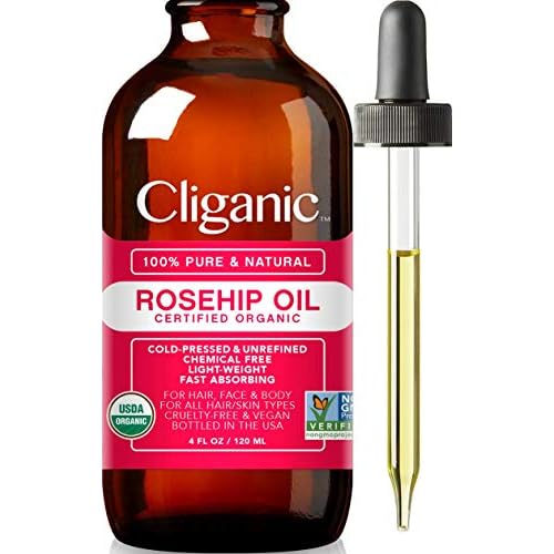 Cliganic Face Oil Trio: Vitamin E, Jojoba, Rosehip Oil