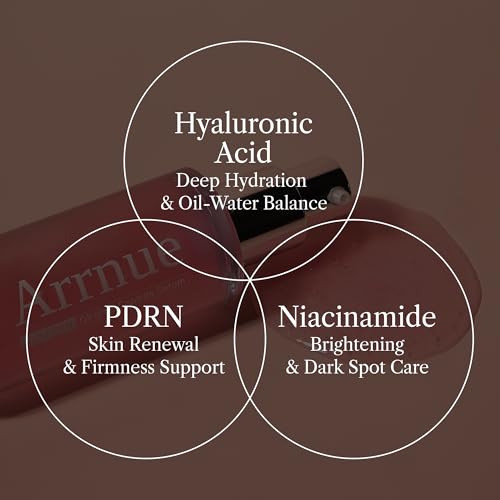 Red PDRN Oil Capsule Serum, Lightweight Hydrating Daily Serum, Hyaluronic Acid & Niacinamide, Plumping, Skin Firming, Vegan PDRN, Makeup Prep, Korean Skin Care (1.01 fl oz, 30ml)