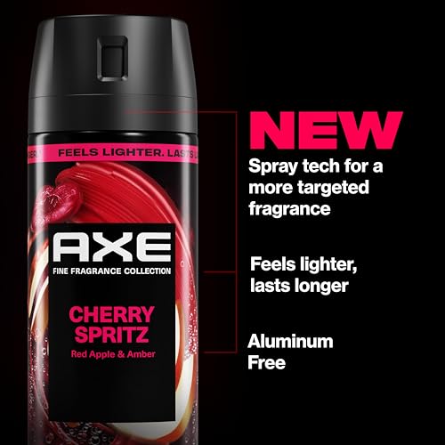 Men's Cherry Scent Body Spray - Long-Lasting Fragrance Deodorant Set
