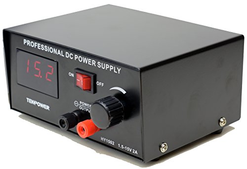 DC Power Supply 1.5-15V 2A for Tattoo Machines and Electronics