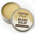 Beard Balm - Sandalwood Bourbon - 2oz Tin - Beard Wax - Light Hold - (SB)