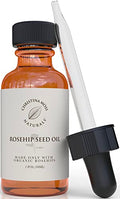 Rosehip Seed Oil - 1 oz Pure Face and Hair Moisturizer, Softening & Shine