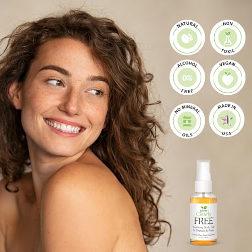 Dry Scalp Oil with Tea Tree & Lavender - 4 Oz - Soothes Flakes & Itching - Leave-In Treatment - Vegan