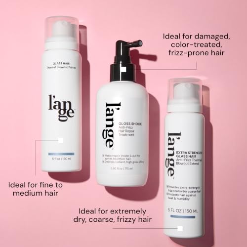 Anti-Frizz Hair Spray with Heat Protection and Shine for All Hair Types