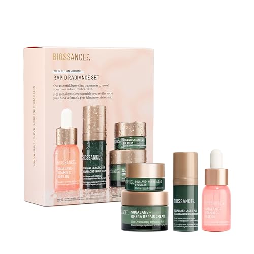 Biossance Rapid Radiance Set, Clean Skincare Gift for Glowing Skin, Valentine¡¯s Day Beauty Gift for Her
