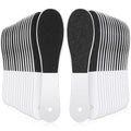Lothee 30 Pack Double Sided Foot File Callus Remover - Pedicure Tool for Dead Skin & Cracked Heels, White, Variation 30