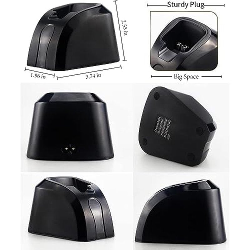 2PCS USB Charger Stand Set for Wahl Magic Clip Senior Sterling-4 Detailer Lithium-Ion Pro Clippers, Replacement Charging Cable for Wahl 8164 Finale & 8173 Vanish Shaver