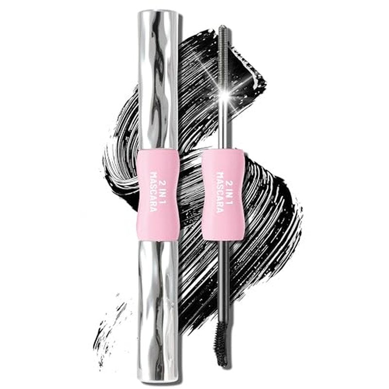 2PCS Under Eye Highlighter Stick with Brush, Waterproof & Smudge-Proof Under Eye Brightener Pencil, Highlighter Makeup Pen, Lying Silkworm Pencil Highlight & Contouring Stick (DC01-Beige)