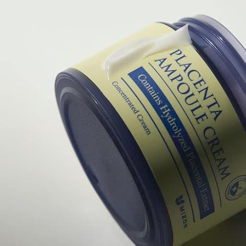 MIZON Placenta Ampoule Cream with Lavander Oil Niacinamide Adenosine Free of Parabens Korean Skincare (1.69 fl oz)