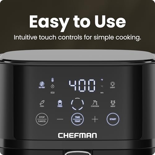Chefman 4 QT Compact Air Fryer with Window, 4 Presets, Crispy Technology, Nonstick Basket