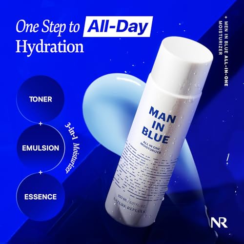 Men's All-In-One Hydrating Facial Moisturizer with Hyaluronic Acid - 150ml