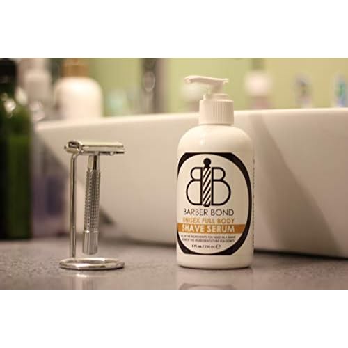 Barber Bond¢ç Premium Unisex Full Body Shave Serum (8oz) Clear Shave Gel