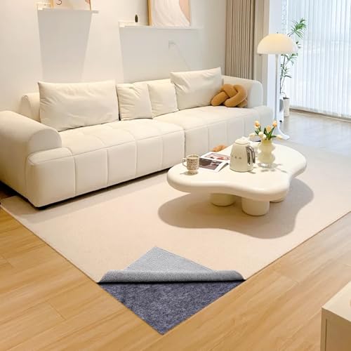 9x12 Ft Non Slip Rug Pad - Extra Large Felt Under Rug Cushioning, Carpet Padding for Hardwood & Tile Floors - Keeps Rugs Secure - Rectangular