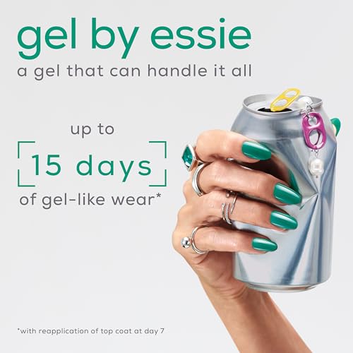essie Bubbles Only Gel Nail Polish Kit with Top Coat - Longwear, Glossy Finish, 0.46 Fl Oz