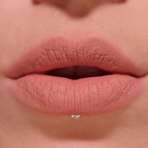 Revolution Beauty London, Air Blur Matte Liquid Lipstick, Long-Lasting Lip Color, Face Makeup, Vegan & Cruelty-Free, Siren Brown Nude, 0.11 fl oz