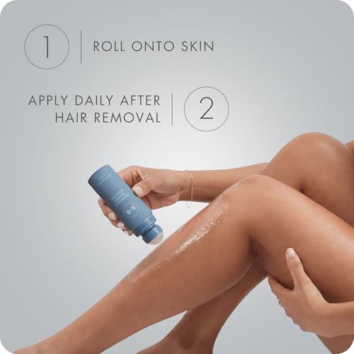 SUGARED + BRONZED Ingrown Hair Roll On, with Glycolic Acid, Salicylic Acid, and Witch Hazel, For Bikini Area and Underarms Post Hair Removal, Suitable for All Skin Types, Vegan, 3 Fl Oz