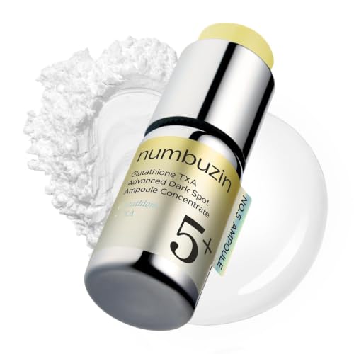 Numbuzin No.5 Glutathione TXA Dark Spot Ampoule 0.35 Fl Oz - Brightening Serum for Uneven Skin