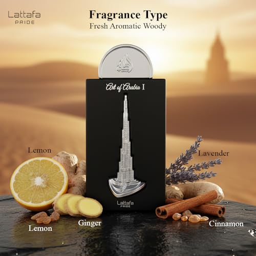 Unisex 3.4oz Art of Arabia I Eau de Parfum Spray - Long Lasting Fragrance