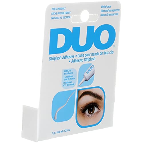 Duo Eyelash Adhesive Clear White 0.25oz 6 Pack – Waterproof Strip Lash Glue