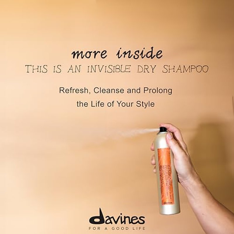 Davines This Is An Invisible Dry Shampoo, Residue-Free Cleansing And Volumizing Formula, Absorbs Oil With A Soft And Natural Finish, Vanilla And Grapefruit Scented