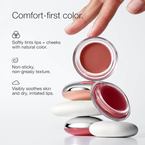 Clinique Daily Calm Lip and Cheek Color Balm - Sweet Nectar, Hydrating Sheer Tint for Sensitive Skin