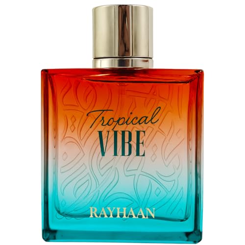 Rayhaan Tropical Vibe Eau de Parfum Spray 3.4oz | Long-Lasting Fruity Floral Scent