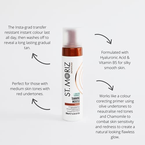 Self Tanning Mousse for Face & Body - Medium with Mitt & Hyaluronic Acid