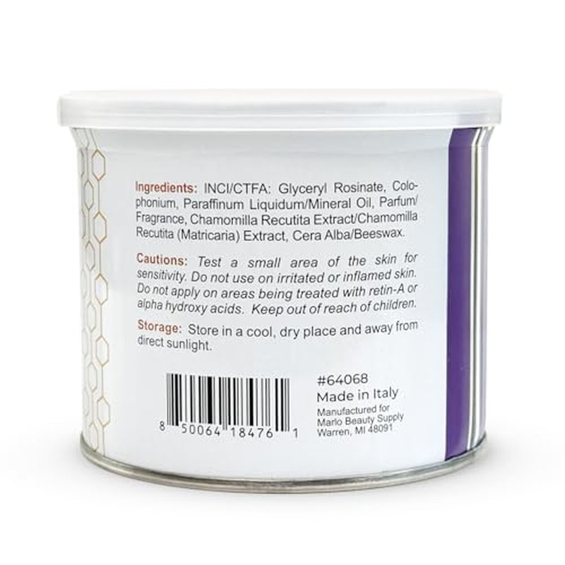 Honey & Chamomile Soft Wax, 13.52 oz Perfect for your chest, back, legs, and other large areas of your body. (Made in Italy)