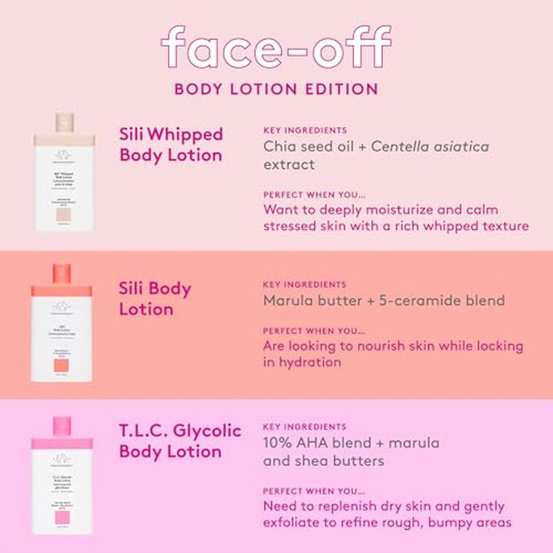 Drunk Elephant Sili Whipped Body Lotion - 240 ml/8 fl oz - Rich Daily Moisturizing Lotion - Clean Clinical Skincare - Cruelty-Free - Free of Essential Oils, Silicones, and Fragrance