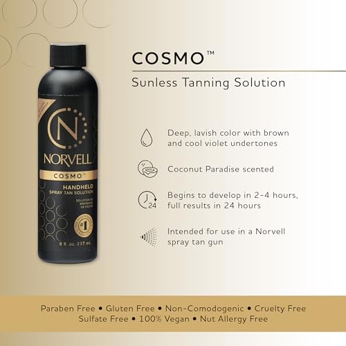 Norvell Sunless Spray Tan Solution Cosmo 8 fl oz - Natural Deep Glow with Bronzer