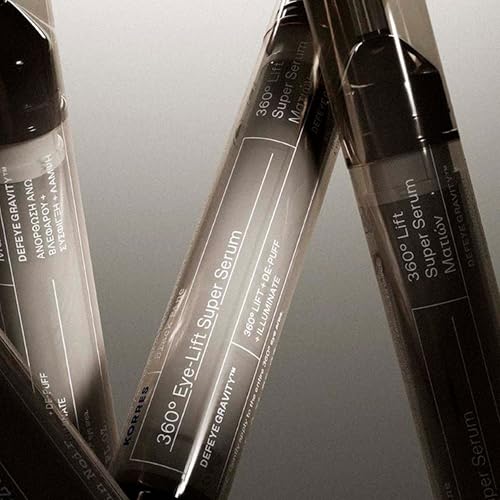 KORRES Black Pine 3D Eye-Lift Super Serum, Under Eye Serum for Dark Circles 15 Ml