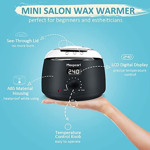 Home Digital Waxing Kit with 7 Bead Packs & Wax Warmer for Hair Removal