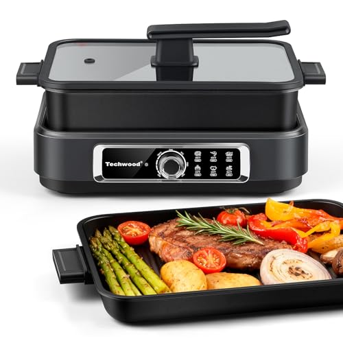 7.5-Quart Electric Skillet & Multi-Cooker with Non-Stick Pan, 5 Heat Settings