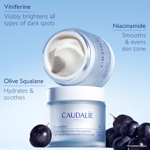 Caudalie Vinoperfect Instant Brightening Dark Spot Moisturizer with Niacinamide, Refillable Packaging - 1.6 Fl. Oz, Packaging may vary