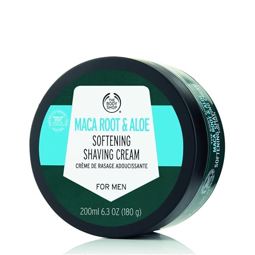 The Body Shop Maca Root & Aloe Softening Shaving Cream for Men, 6.7 Oz