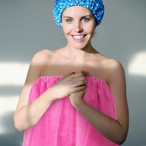 Disposable Spa Wraps for Women - Pink, 32 Pieces, Adjustable Fit