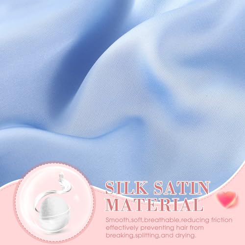 Maiteenly Light Color 4-Pack Adjustable Silk Sleep Bonnet for Hair Care & Night Use