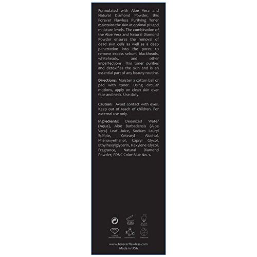 Exfoliating Facial Toner with White Diamond Powder & Aloe Vera - 2.03 fl oz