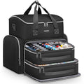 YOREPEK Tattoo Travel Case with Removable Organizers - Black