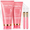 Collagen Night Face Mask 2-Pack - Overnight Peel & Peel-Off Skin Treatment