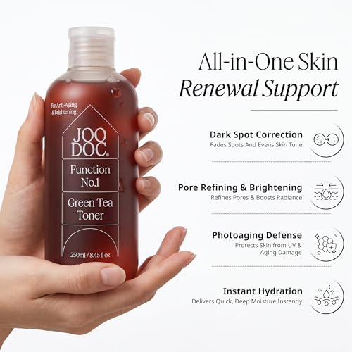 Green Tea Toner 250ml - Organic Jeju Green Tea & Niacinamide for Sensitive Skin
